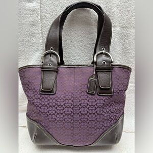 Coach Vintage Purple Mini Signature SoHo Tote